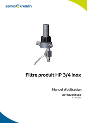 Sames Kremlin HP 3/4 inox Manuel D'utilisation