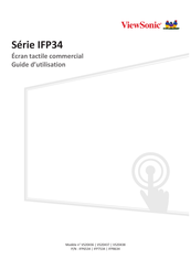 Viewsonic IFP34 Serie Guide D'utilisation