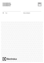 Electrolux EOA3460AOX Notice D'utilisation