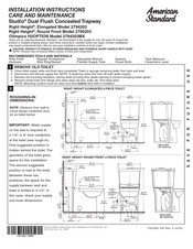 American Standard Studio Right Height 2794203 Instructions D'installation