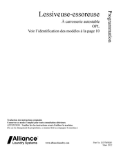 Alliance Laundry Systems PY280-X-CONTROL-FLEX-PLUS Guide A La Programmation