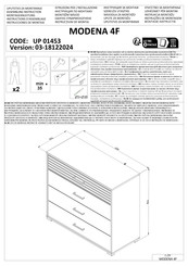 Forma Ideale MODENA 4F UP 01453 Instructions D'assemblage