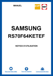 Samsung RS70F64KETEF Manuel D'utilisation
