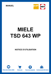 Miele TSD 643 WP Mode D'emploi