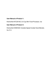 Kitchenaid KHBV53IC Mode D'emploi