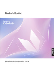 Lenovo IdeaPad Slim 3i Série Guide D'utilisation
