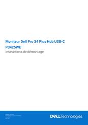 Dell P3425WEb Instructions De Montage