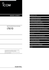 Icom i7610 Manuel Avance