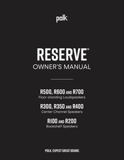 Polk RESERVE R100 Manuel Du Propriétaire