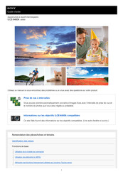 Sony a6400 Guide D'aide