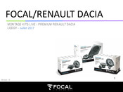 Focal MUSIC Live PLUG&PLAY IFR165-4 Mode D'emploi