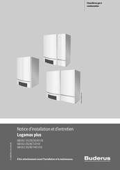 Buderus Logamax plus GB162-25 V3 Notice D'installation Et D'entretien
