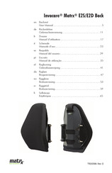 Invacare Matrx ELITE E2D Back Manuel D'utilisation