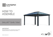 Palram CANOPIA Martinique 12x16/3.6x5 Instructions De Montage