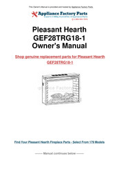 Pleasant Hearth GEF23TRG18 Instructions D'installation Et D'utilisation