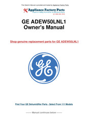 GE ADEH50 Manuel D'utilisation