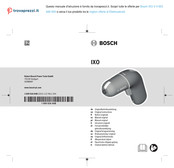 Bosch IXO V Notice Originale