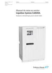 Endress+Hauser Liquiline System CA82HA Manuel De Mise En Service