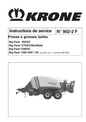 Krone BiG Pack 1290 Instructions De Service