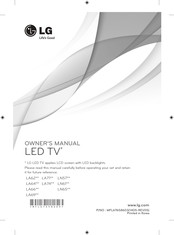 LG LN61 Série Manuel D'utilisation