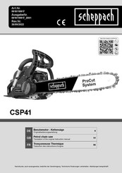 Scheppach CSP41 Traduction Des Instructions D'origine