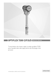 KROHNE OPTIFLEX 7200 C Manuel De Référence