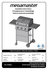 Megamaster 720-0988EA Consignes Pour L'assemblage