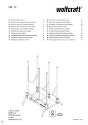 Wolfcraft 5121000 Traduction De La Notice D'utilisation Originale