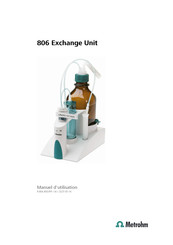 Metrohm 806 Exchange Unit Manuel D'utilisation