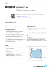 Endress+Hauser Nivotester FTC325 PFM Instructions Condensées