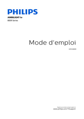 Philips 65PUS8009 Mode D'emploi