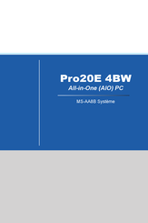 Msi Pro20E 4BW Mode D'emploi