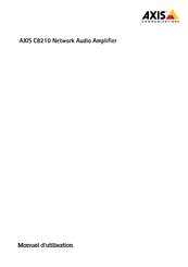 Axis C8210 Manuel D'utilisation
