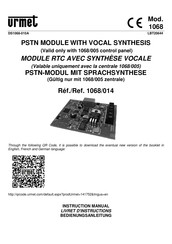 Urmet 1068 Livret D'instructions
