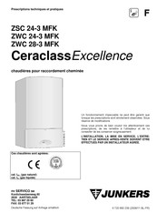 Junkers CeraclassExcellence ZWC 28-3 MFK Mode D'emploi