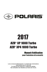 Polaris RZR XP 1000 Turbo 2017 Manuel D'utilisation