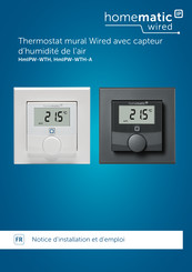 HomeMatic IP wired HmIPW-WTH-A Notice D'installation Et D'emploi