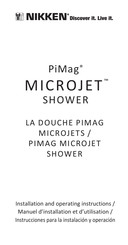 Nikken PiMag MICROJET SHOWER Manuel D'installation Et D'utilisation