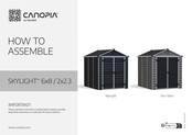 Palram CANOPIA Skylight 6x8/2x2.3 Instructions De Montage