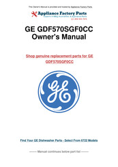 GE DDT575 Série Manuel D'utilisation