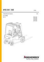Jungheinrich EFG 535 Instructions De Service