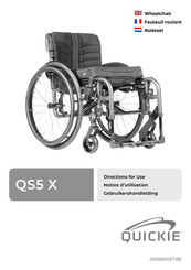 Sunrise Medical Quickie QS5 X Notice D'utilisation