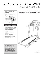 Pro-Form CARBON TL Manuel De L'utilisateur
