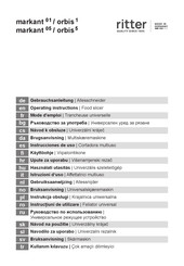 Ritter Markant 01 Mode D'emploi
