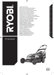 Ryobi RY18LMX40A Traduction Des Instructions Originales
