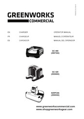 GreenWorks Commercial GC 420 Manuel D'opérateur