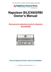 Napoleon BILEX605 Manuel D'utilisation