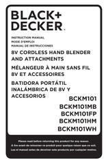Black & Decker BCKM101 Mode D'emploi