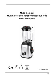 CASO DESIGN B300 VacuServe Mode D'emploi