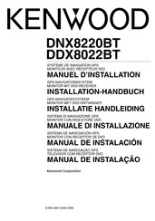 Kenwood DNX8220BT Manuel D'installation